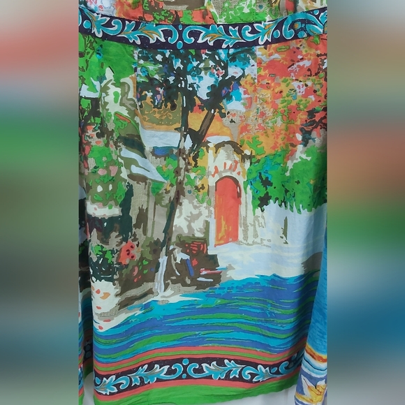 Orientique cotton wrap dress. - Picture 11 of 12